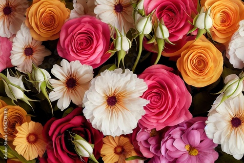 Fotografia Beautiful bouquet of flowers
