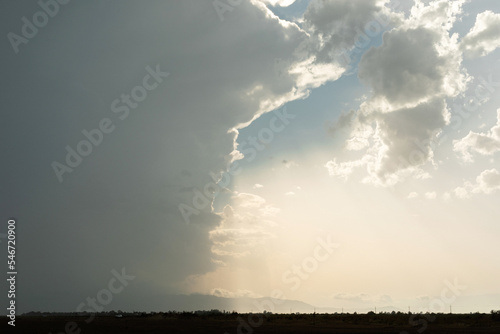 cloudy sunset sky photo