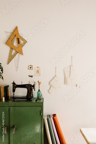 corner inside a fashion atelier