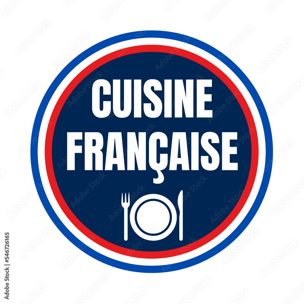 French cuisine symbol icon called cuisine Francaise in French language French cuisine symbol icon called cuisine Francaise in French language