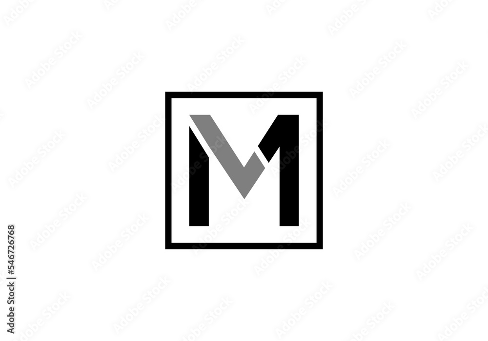 initial letter logo LM initial company icon business logo background illustration