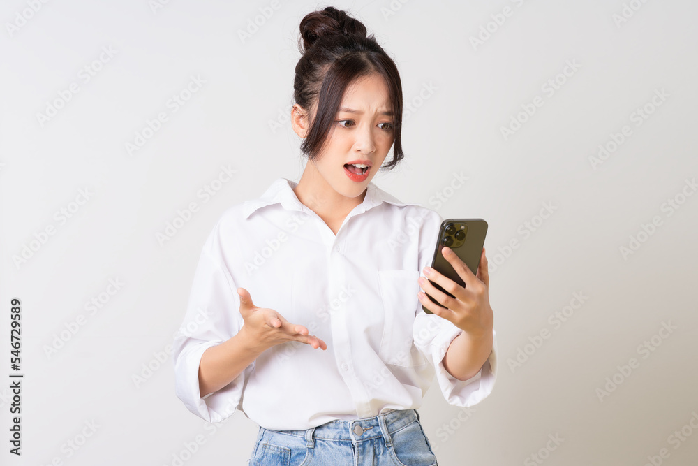 beautiful young asian businesswoman portrait on white background beautiful young asian businesswoman portrait on white background