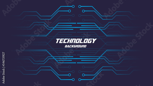 digital technology background template design