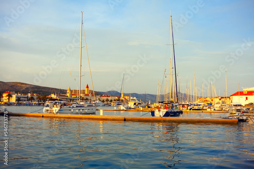 Harbor with yachts in Trogir