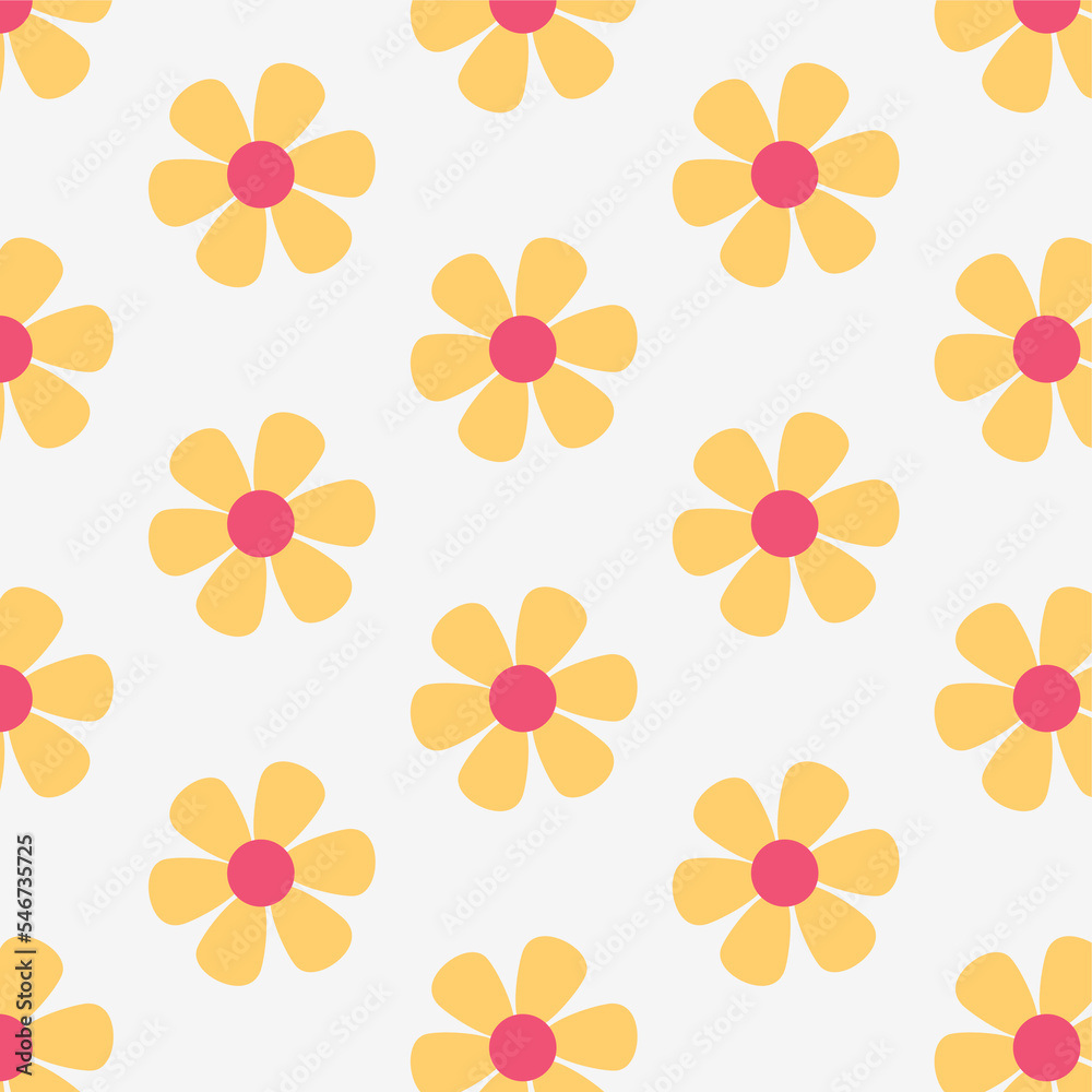 flower pattern with hand drawn minimalist design flower pattern with hand drawn minimalist design