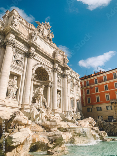 Photography Trevi Fountain in Rome, Italy