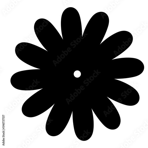 flower and leaf hand draw boho style
