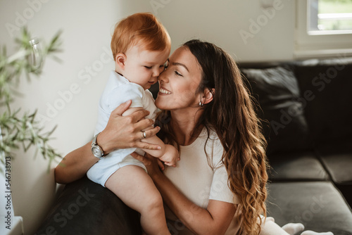 Mother and son