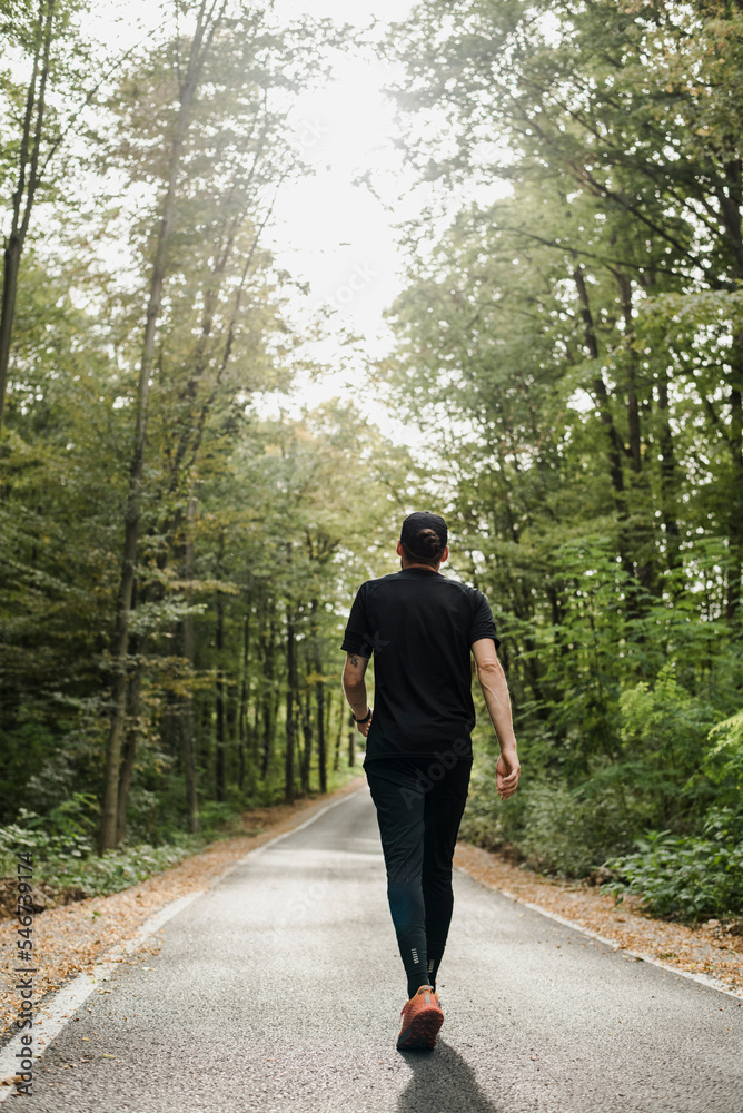 Jogging in nature Jogging in nature