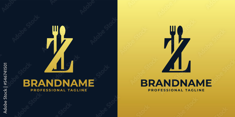 Vetor de letter Z restaurant logo, suitable for any business related to