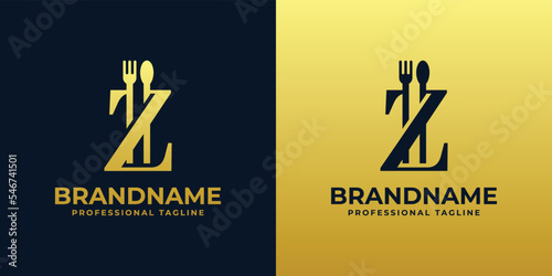 letter Z restaurant logo, suitable for any business related to restaurant, cafe, catering with Z initials.