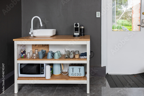 custom kitchenette in airbnb photo