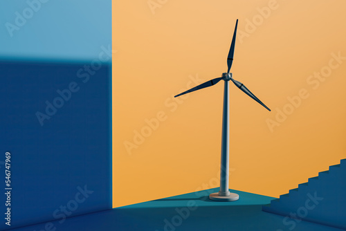 Modern windmill sustainable energy