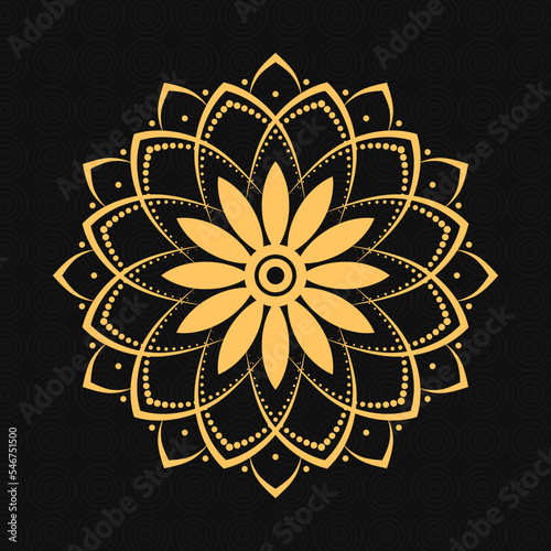 Luxury ornamental mandala design background