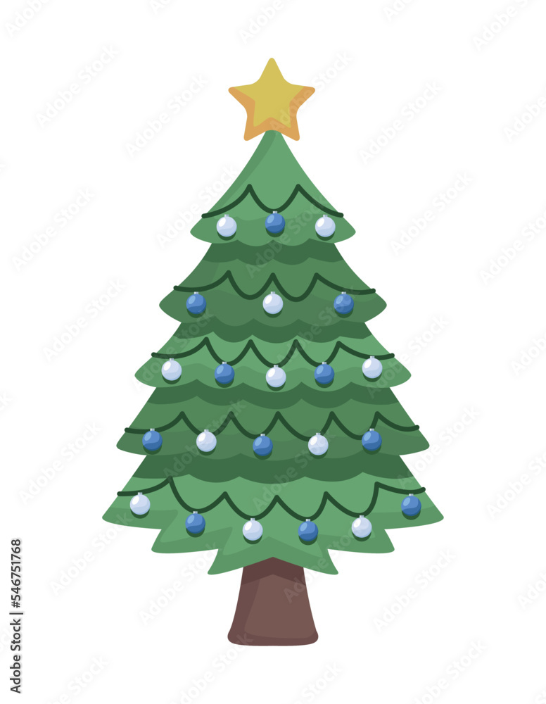 christmas tree with star christmas tree with star
