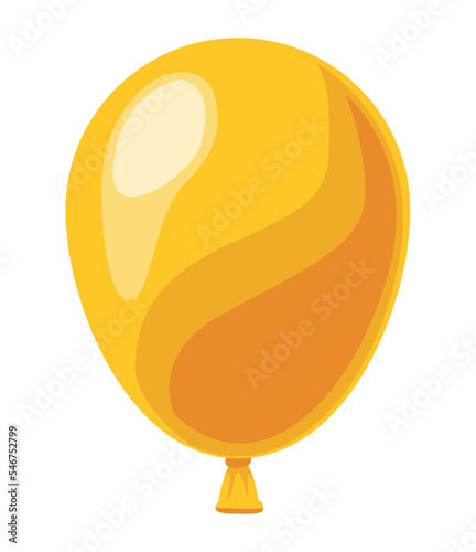 yellow balloon helium floating