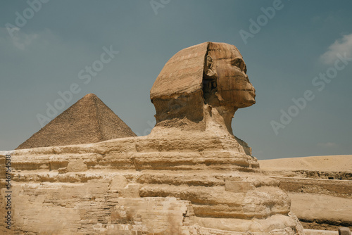 Sphinx and Pyramid