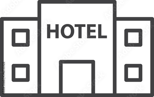 hotel Buildings city vector illustration 