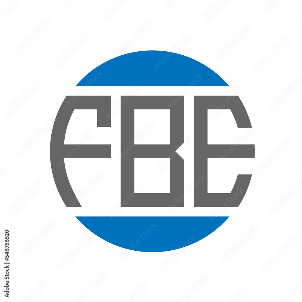 FBE letter logo design on white background. FBE creative initials circle logo concept. FBE letter design. FBE letter logo design on white background. FBE creative initials circle logo concept. FBE letter design.