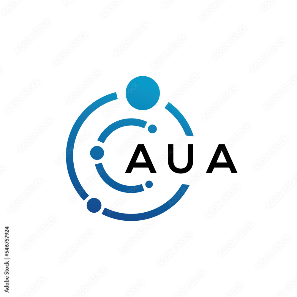 AUA letter logo design on black background. AUA creative initials letter logo concept. AUA letter design. AUA letter logo design on black background. AUA creative initials letter logo concept. AUA letter design.