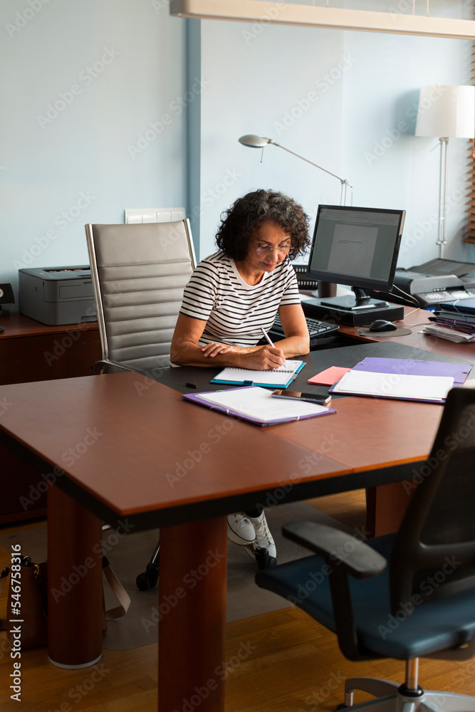 A lawyer working in the office A lawyer working in the office