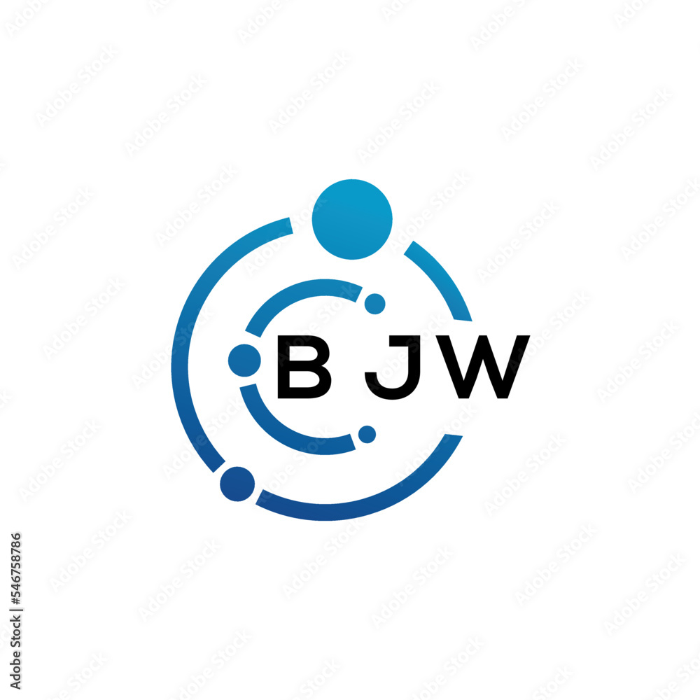 BJW letter logo design on white background. BJW creative initials letter logo concept. BJW letter design. BJW letter logo design on white background. BJW creative initials letter logo concept. BJW letter design.
