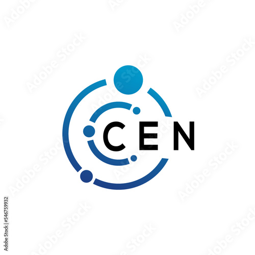 CEN letter logo design on  white background. CEN creative initials letter logo concept. CEN letter design.