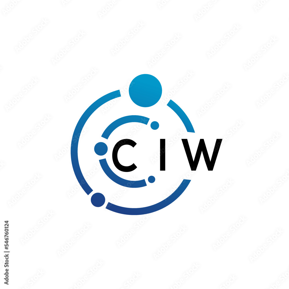 CIW letter logo design on white background. CIW creative initials letter logo concept. CIW letter design. CIW letter logo design on white background. CIW creative initials letter logo concept. CIW letter design.
