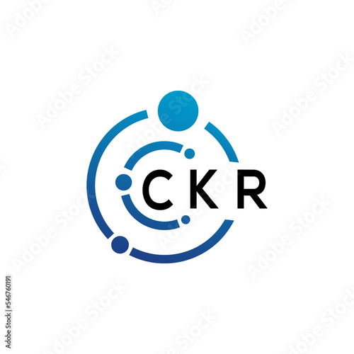 CKR letter logo design on white background. CKR creative initials letter logo concept. CKR letter design.