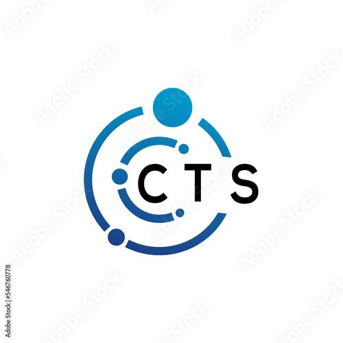 CTS letter logo design on white background. CTS creative initials letter logo concept. CTS letter design.