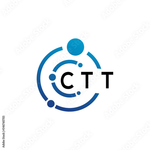 CTT letter logo design on  white background. CTT creative initials letter logo concept. CTT letter design.