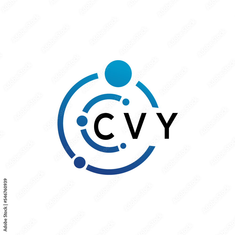 CVY letter logo design on white background. CVY creative initials letter logo concept. CVY letter design. CVY letter logo design on white background. CVY creative initials letter logo concept. CVY letter design.
