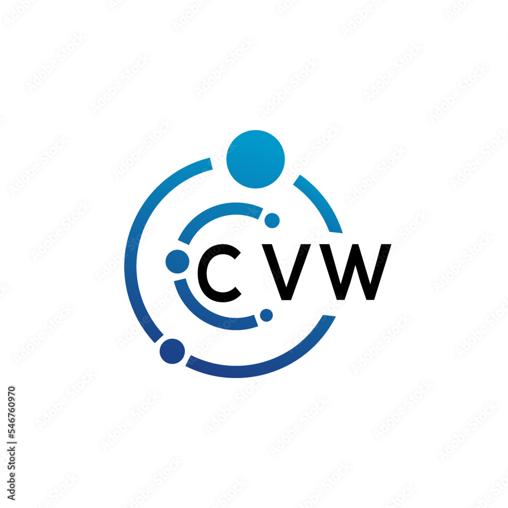 CVW letter logo design on white background. CVW creative initials letter logo concept. CVW letter design. CVW letter logo design on white background. CVW creative initials letter logo concept. CVW letter design.
