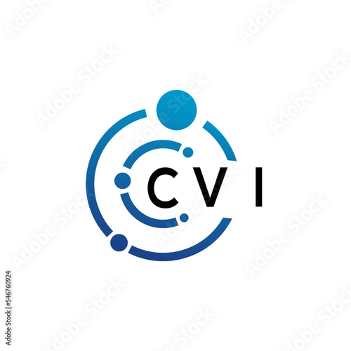 CVI letter logo design on  white background. CVI creative initials letter logo concept. CVI letter design. photo
