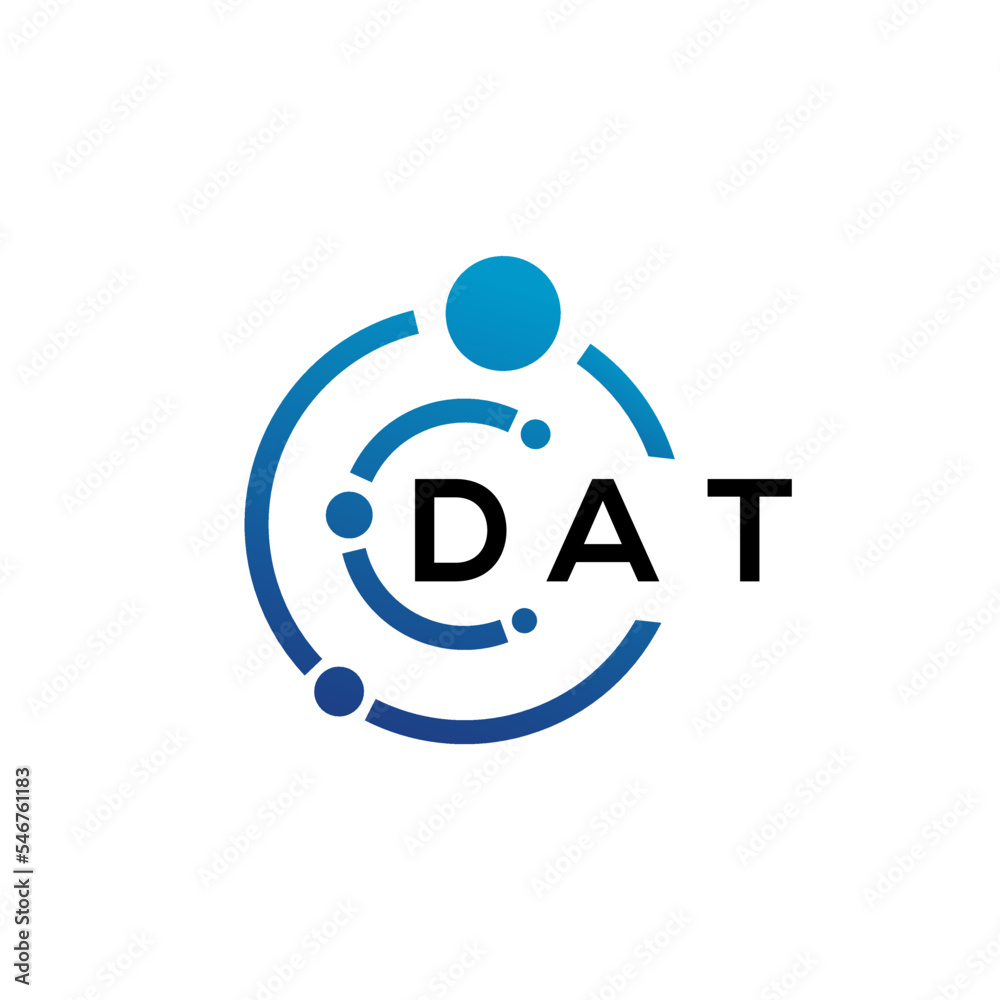 DAT letter logo design on white background. DAT creative initials letter logo concept. DAT letter design. DAT letter logo design on white background. DAT creative initials letter logo concept. DAT letter design.