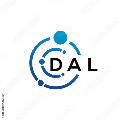DAL letter logo design on  white background. DAL creative initials letter logo concept. DAL letter design.