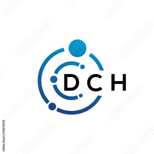 DCH letter logo design on white background. DCH creative initials letter logo concept. DCH letter design.