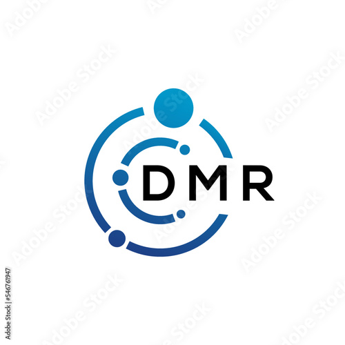DMR letter logo design on white background. DMR creative initials letter logo concept. DMR letter design.