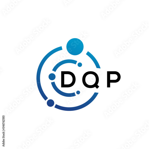 DQP letter logo design on white background. DQP creative initials letter logo concept. DQP letter design.
