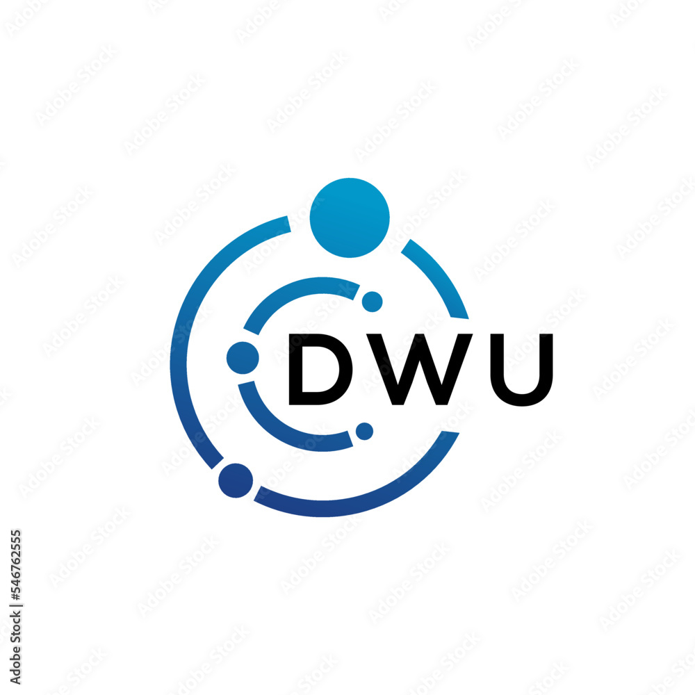 DWU letter logo design on white background. DWU creative initials letter logo concept. DWU letter design. DWU letter logo design on white background. DWU creative initials letter logo concept. DWU letter design.