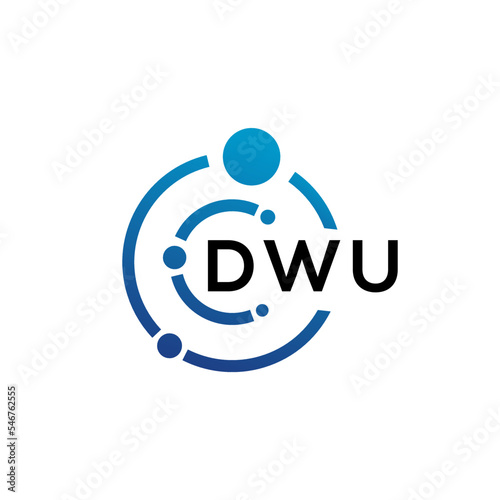 DWU letter logo design on white background. DWU creative initials letter logo concept. DWU letter design.