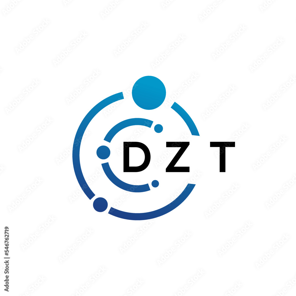 DZT letter logo design on white background. DZT creative initials letter logo concept. DZT letter design. DZT letter logo design on white background. DZT creative initials letter logo concept. DZT letter design.
