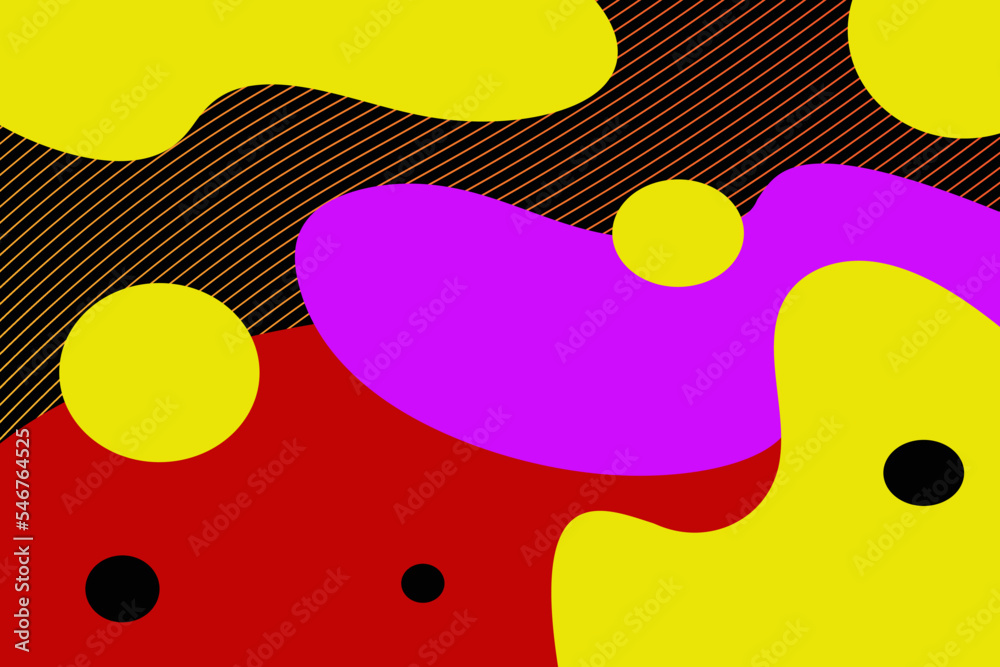 Abstract colorful liquid shapes. Vector illustration.