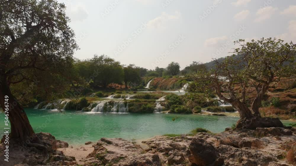 Waterfalls at Wadi Darbat in the Dhofar region of Oman Waterfalls at Wadi Darbat in the Dhofar region of Oman