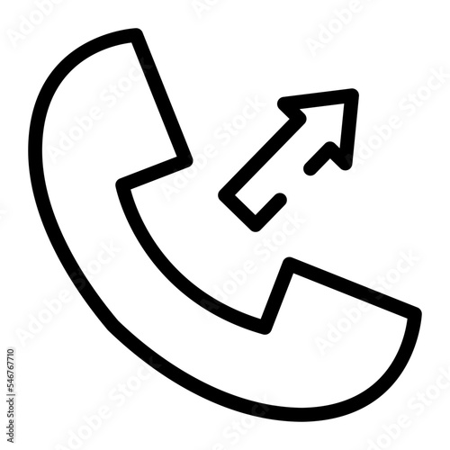outgoing call line icon