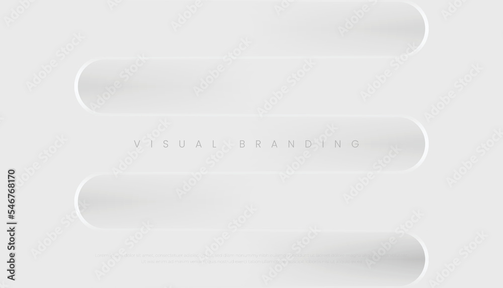 Abstract Grey and White Gradient Color with Geometry Shapes Background for Cover, Poster, Brochure, Visual Branding, Website, etc. Vector Illustration