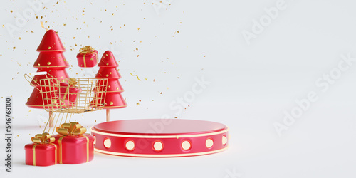 Wallpaper Mural gift box with light podium Torontodigital.ca