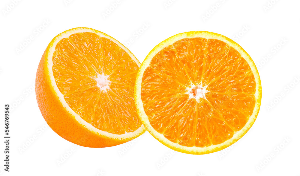 Slice of fresh orange isolated on transparent png Slice of fresh orange isolated on transparent png