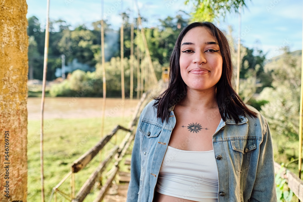 Portrait of a modern young latina Portrait of a modern young latina