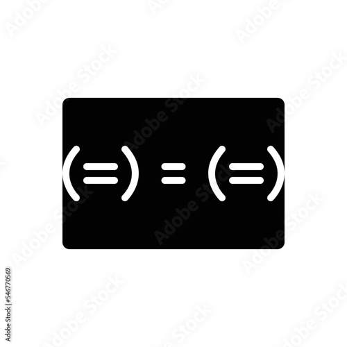 Black solid icon for similar